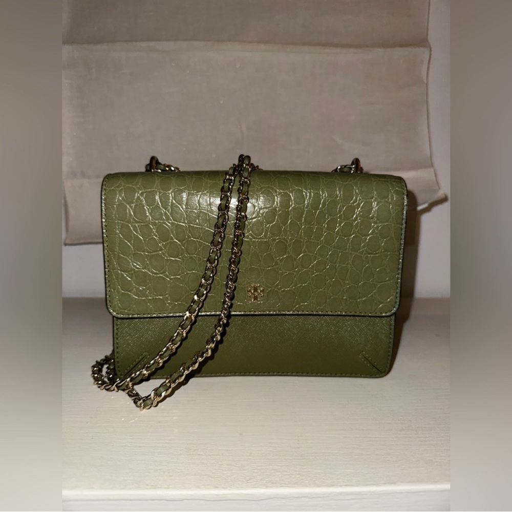 Tory Burch Olive Green Crossbody Bag